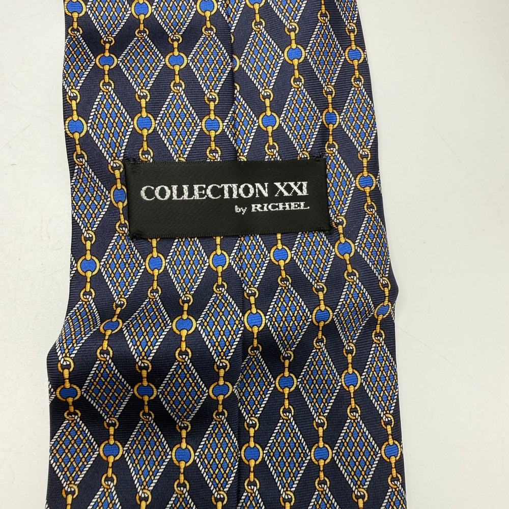 Collection XXI Richel Silk Tie Mens OS Geometric Medallion Dark Academia